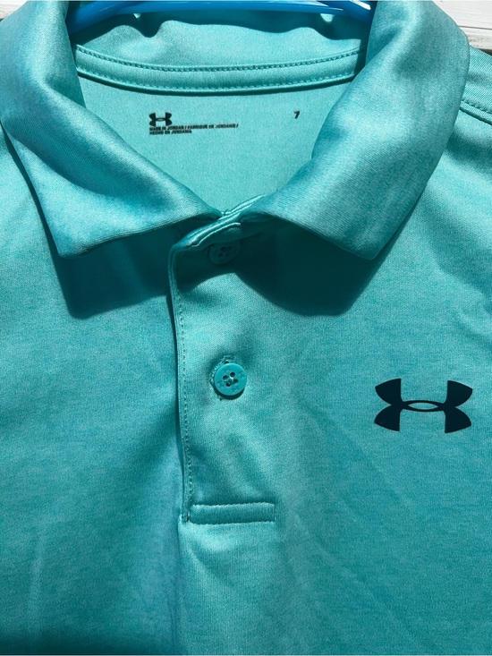 Under Armour Other - Under Armour Teal Athletic Polo with Black Logo